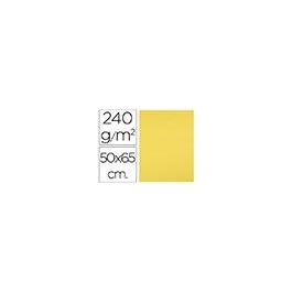 Cartulina Liderpapel 50x65 cm 240 gr-M2 Amarillo Limon 125 unidades