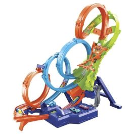 Hot Wheels Action Colisión De 4 Loopings Hxr70 Mattel