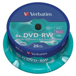 DVD-RW Verbatim 25 Unidades Multicolor 4,7 GB 4x Precio: 30.94999952. SKU: B162FDG2PE