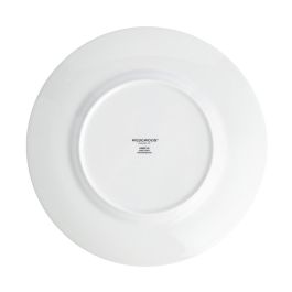 Wedgwood Plato de Postre Hibiscus 23 cm (4 Unidades) con Franjas de Oro de 22 Quilates