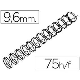 Espiral Wire 3:1 9,6 mm N.6 Negro Capacidad 75 Hojas Caja De 100 Unidades Precio: 28.69000024. SKU: B19TEWXFZD