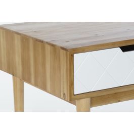 DKD Home Decor Mesa Centro Moderno Marron Blanco 105 x 55 x 46 cm Madera Abeto