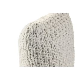 DKD Home Decor Cojín Urban Gris Claro de punto 45x45 cm de Poliéster con cremallera (2 Unidades)