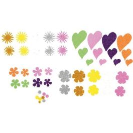 Goma Eva Fixo Kids Adhesiva Con Purpurina Flores Y Corazones Pack 64 Figuras Precio: 2.59000016. SKU: B1DQ773MFX