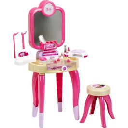 Klein Centro de Belleza Barbie Happy Vibes Juguete de Belleza Completo con Accesorios y Luz