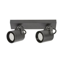 RABALUX RAB-7930 Aplique Exterior Elva Foco Doble Industrial Antracita Aluminio Cristal 2xGU10 IP44 Cabezales Ajustables Precio: 48.94999945. SKU: B1ELBYELN4