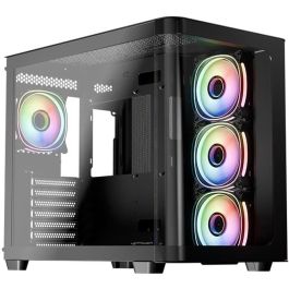LC-Power Midi Tower 8001B Pro-Storm Dark Negra Vidrio Templado Gaming ATX ATX, micro ATX, Mini-ITX