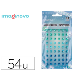 Imaginovo Pegatinas Gemas Verdes y Azules Brillantes con Relieve para Todas Superficies 190x105 mm Precio: 1.49999949. SKU: B1EHBV4XQR