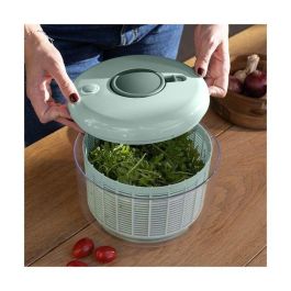 Livoo MEN434 Centrifugadora de ensaladas con empujador 4,2 L - Cesta escurridora, apta lavavajillas
