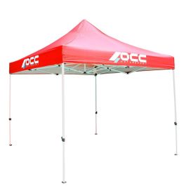 Carpa Racing 3x3M Acero Inox Rojo 40 mm 420 Oxford OCCCARP02