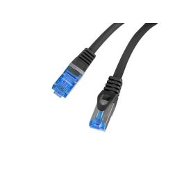 Lanberg Latiguillo de Red Cat.6A S/FTP 25cm Negro LSZH CCA AWG26 - Cable para 10 Gigabit Ethernet y entornos de alta interferencia
