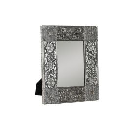 DKD Home Decor Marco de Fotos Decorativo para Fotos 20x25 cm con Diseño Indio Yoga, Color Champán, Hecho de Madera y Aluminio