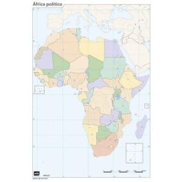 Mapa Mudo Erik Color Politico Africa 50 unidades Precio: 5.79000032. SKU: B1DJEQGYFP