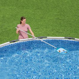Bestway 58013 - Kit de Mantenimiento para Piscina con Pértiga de 174 cm y Skimmer