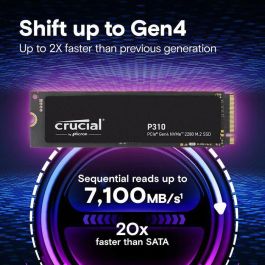 CRUCIAL SSD M.2 2TB PCIE4.0 NVME P310 7100MB/s 6000MB/s 2280