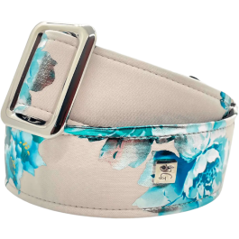 GETM Correa Guitarra Bajo Silver Calla Lily