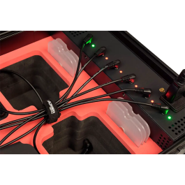 Algamlight Maletín de Transporte y Carga para 6 Eventpar44-Quad-Ip con Base de Carga Integrada y Filtros Magnéticos