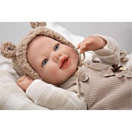 Muñecas Arias Muñeco Reborn Ruben c/cojin, Cuerpo Blando 45 cm