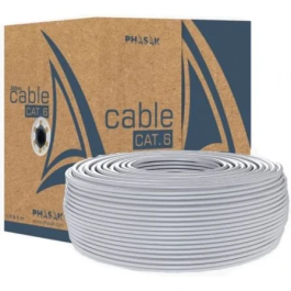 Phasak PHR 6100 Bobina de Cable RJ45 UTP Cat.6 CCA Sólido AWG23 100m Precio: 29.49999965. SKU: B1BL7952TL