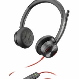 Poly Blackwire 8225, Microsoft, USB-A, 180-degree pivoting Poly Blackwire 8225, Microsoft, USB-A, 180-degree pivoting