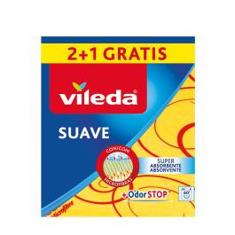 Vileda Bayeta Suave Amarilla 2+1 Microfibra 35x40 cm. Super Absorbente, Iones Plata Anti-Olor, Ideal para Limpieza Multiusos Precio: 2.50000036. SKU: S7904106