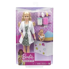 Muñeca Barbie Doctora Con Bebé Gvk03 Mattel
