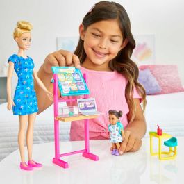 Muñeca Barbie Playset Profesora Hcn19 Mattel