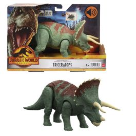 Dinosaurio Triceratops Ruge Y Golpea Jurassic World Hdx34