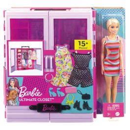 Muñeca Barbie Fashionista Armario Portatil Hjl66 Mattel