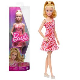 Muñeca Barbie Fashionista Vestido Rosa Flores Hjt02 Mattel