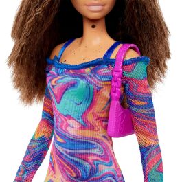 Muñeca Barbie Fashionista Vestido Marmol Hjt03 Mattel