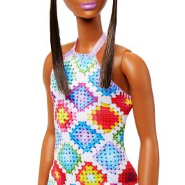 Muñeca Barbie Fashionista Vestido Crochet Hjt07 Mattel