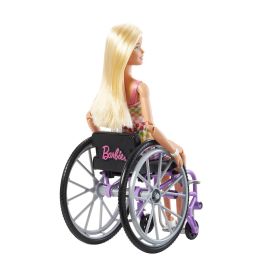 Muñeca Barbie Fashionista Rubia Silla Ruedas Hjt13 Mattel