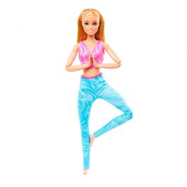Muñeca Barbie Yoga Made To Move Rubia Hrh27 Mattel