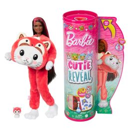 Barbie Cutie Reveal Disfraces Gatito Panda Rojo Hrk23
