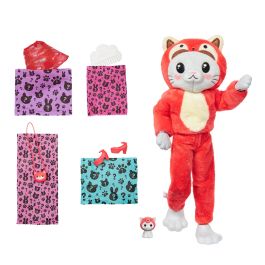 Barbie Cutie Reveal Disfraces Gatito Panda Rojo Hrk23