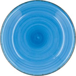 Plato Hondo Cerámico Vita Azul Quid 21,5 cm (12 Unidades)