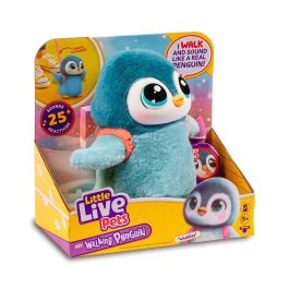 Mascota my pet penguin little live pets interactivo con más de 25 sonidos y reacciones ¡aletea y se contonea al ritmo de su canción!