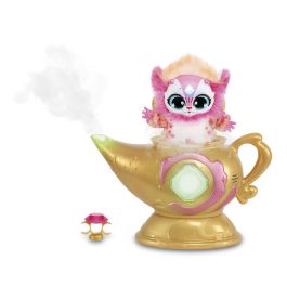 Magic Mixies Lámpara Mágica Rosa - Kit de Conjuro con Arena Mágica, Anillo y Muñeco Genio Mixie para Niños 4+ Años