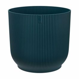 Elho ELH8711904494759 Macetero Vibes Fold redondo Ruedas 35 Azul Ø 35 x H 32 cm interior 100% reciclado