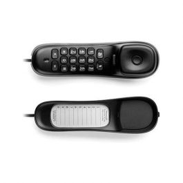Motorola CT50 Teléfono Fijo Negro Compacto para Casa u Oficina con 10 Memorias, Montaje en Pared e Indicador Visual de Llamadas Motorola CT50 Teléfono Fijo Negro Compacto para Casa u Oficina con 10 Memorias, Montaje en Pared e Indicador Visual de Llamadas