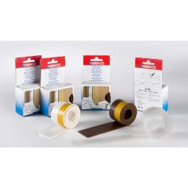 Geko Bajo puerta adhesivo PVC expandido 38mm x 100cm blanco, burlete autoadhesivo para puertas