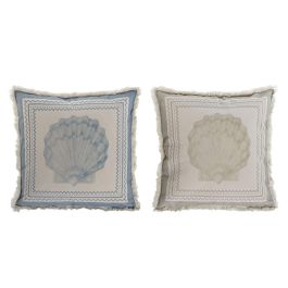 Cojin Atlantico DKD Home Decor Crudo Azul 10 x 45 x 45 cm (2 Unidades) Precio: 29.94999986. SKU: B1F6AKCZFV