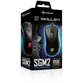 SHARKOON Skiller SGM2 Ratón Gaming con Cable Ergonómico Óptico 6 Botones Negro