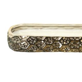 Home Deco Factory Vela Perfumada Bougie 6 Mechas Aroma Cachemira Acabado Dorado 40x10cm