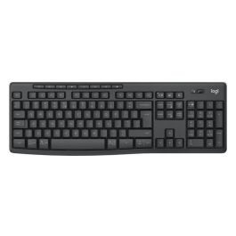 Logitech MK370 Combo Teclado y Ratón Inalámbrico Logi Bolt USB. Teclado de tamaño completo resistente a salpicaduras y ratón silencioso para oficina.