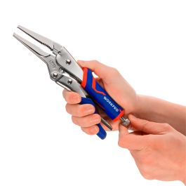 Workpro Alicates de Presión Boca Larga Pro CR-V 230 mm Acero Cromo Vanadio