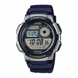 Reloj Hombre Casio WORLD TIME ILLUMINATOR - 5 ALARMS, 10 YEAR BATTERY Negro Gris (Ø 40 mm) (Ø 43 mm)