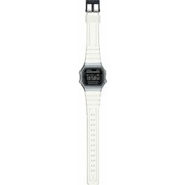 Reloj Unisex Casio VINTAGE COLLECTION - TRANSPARENT BAND - BLACK Negro Plateado (Ø 36 mm)