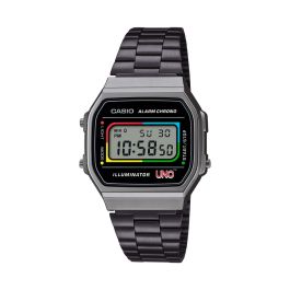 Reloj Hombre Casio A168WEUC-1AER Negro Gris (Ø 36 mm) Precio: 125.68999993. SKU: B182DHJ5Y3